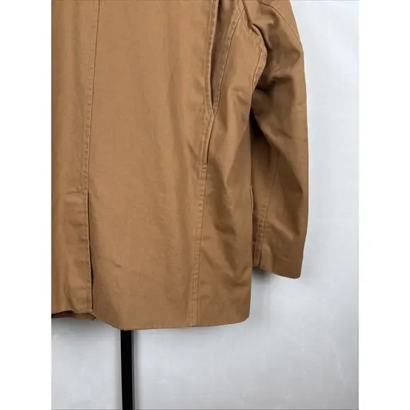 Duluth Trading Co Fire Hose Presentation Jacket Men's 2XL Brown Canvas Blazer